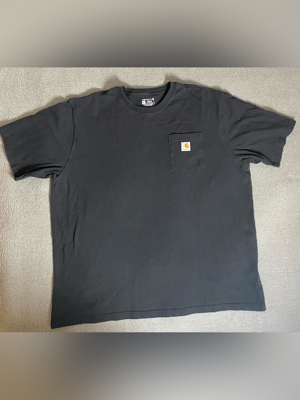 Carhartt Black Short-Sleeve Pocket Tee- Outdoor Work Wear